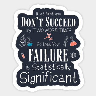 Funny Science Success Chemistry Motivation Nerd Gift Sticker